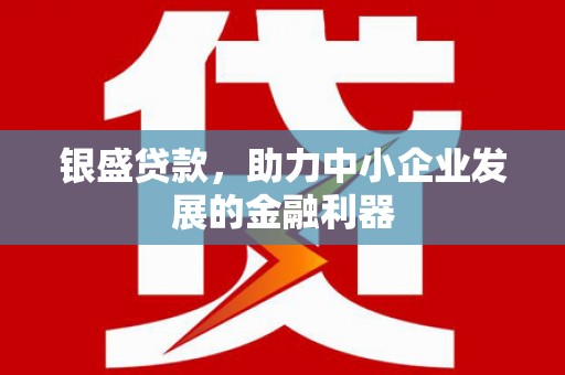 雾台银盛贷款，助力中小企业发展的金融利器