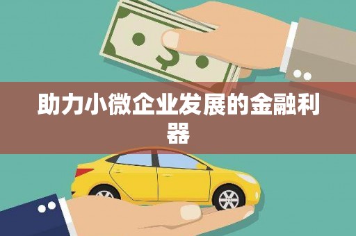 雾台助力小微企业发展的金融利器