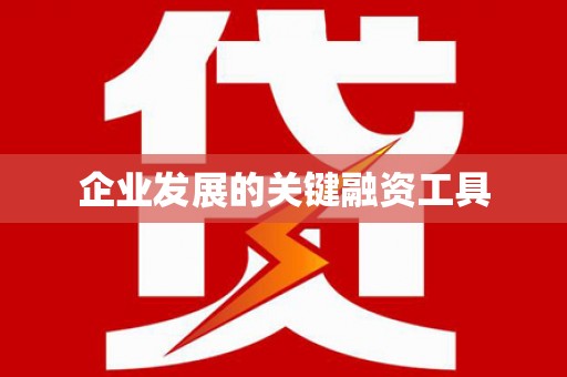 雾台企业发展的关键融资工具