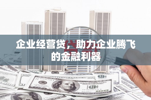 雾台企业经营贷，助力企业腾飞的金融利器