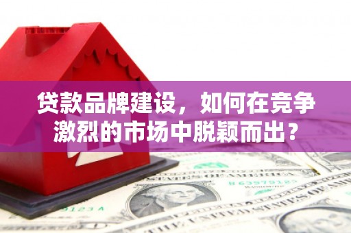 雾台贷款品牌建设，如何在竞争激烈的市场中脱颖而出？