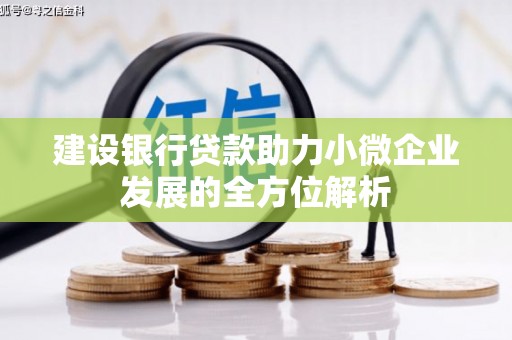 雾台建设银行贷款助力小微企业发展的全方位解析